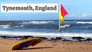 A Stunning Coastal Walk at Tynemouth Beach, England | 4K