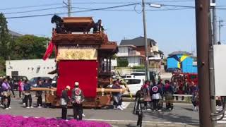 春の山車まつり 玉貫組 玉神車 曳き初め 2018