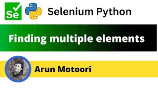 Finding multiple elements on the web page using Selenium Python (Selenium Python)
