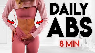 DAILY ABS EXERCISE for a Flat Stomach | 8 minute Workout