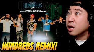 Coreano Loco reacciona a HUNDREDS Remix 🤯🔥 Hozwal, Yovngchimi, De La Ghetto, Arcangel, Luar La L