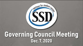 SSD Governing Council Meeting - Dec. 7, 2020