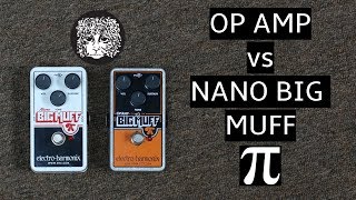 Electro-Harmonix Op-amp Big Muff Pi vs Nano Big Muff Pi Comparison & Demo