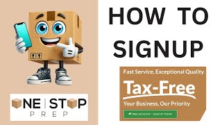 How to signup with our 1 Stop Prep customer portal