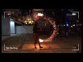 Night Fire Show at Krabi by Yuko Wee