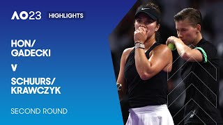 Hon/Gadecki v Schuurs/Krawczyk Highlights | Australian Open 2023 Second Round