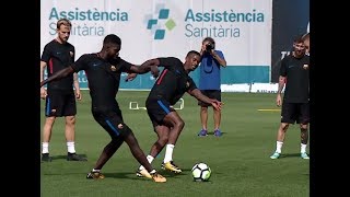 DEMBELE Humiliating SEMEDO in Training