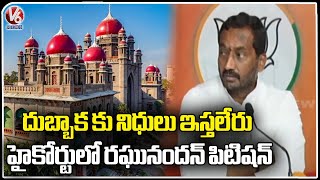 MLA Raghunandan Rao Files Petition In High Court Against TS Govt Over Special Funds To Dubbaka | V6