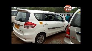 Miscreants damage taxi window panes, tear registration papers at Dabolim