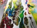 Acrylic Pour Painting: Simple Swipe Technique For CELLS Acrylic Pour Painting: Simple Swipe Technique For CELLS