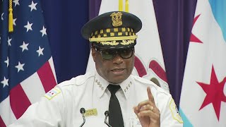 Chicago police hold media briefing on weekend violence and ongoing investigations