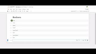 Python Basics Part 7 Booleans