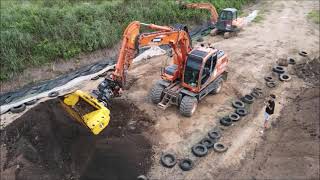 tilt rotator,fae mulcher,screening,excavator,rolmex,auger torque,틸트로테이터,회전링크,늪지용굴삭기,수륙양용,제초,잡목파쇄,예초기