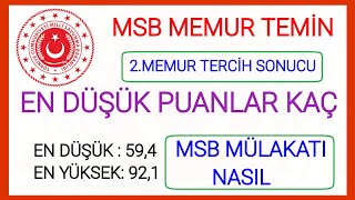 MİLLİ SAVUNMA BAKANLIĞI 2.İLANİN BAŞVURU SONUCU AÇIKLANDI✅EN DÜŞÜK PUANLAR KAÇ MSB MÜLAKAT SORULARI✅