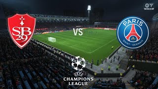 Brest vs PSG - UEFA Champions League 2024/2025 | Ft Dembele | Full Match