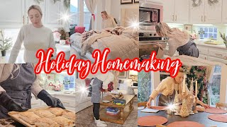 DAY IN THE LIFE // HOLIDAY HOMEMAKING FAMILY OF 6 // COOKING & CLEANING WITH ME