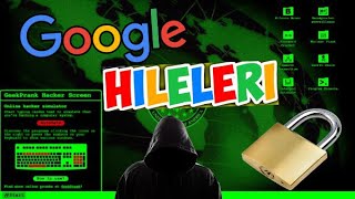 GOOGLE HİLELERİ (Gizli Kodlar, Bilinmeyenler, Hacker Olmak)