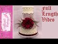 Full length Cornelli Lace Wedding Cake tutorial