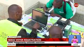IEBC temporarily extends mass voter registration exercise