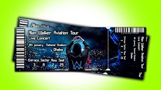How to Make an Event Ticket - Adobe Photoshop CC Tutorial