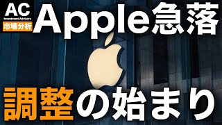 【米国株】アップルショック 米国株の調整が始まる