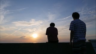 男たちがただただ日本海の夕日でで癒される動画ｗｗキャンプ#2【ネイチャーランド椎谷】