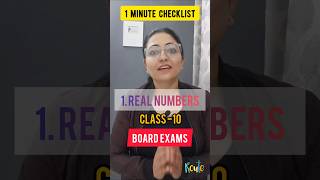 Class 10 Maths | Real Numbers Quick Revision Checklist | Board Exam Prep in 1 Minute