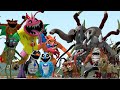 ALL NEW ZOOCHOSIS MUTANTS FAMILY VS ALL SMILLING CRITTERS In Garry`s Mod!