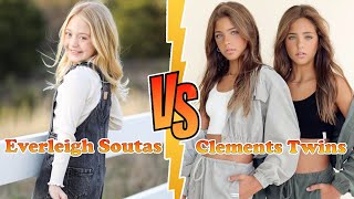 Everleigh Rose Soutas VS Clements Twins (Ava And Leah) Transformation 👑 New Stars From Baby To 2023