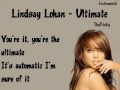 Lindsay Lohan - Ulltimate(with background vocals) [ instrumental / karaoke / download ]