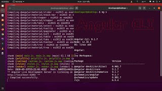 How to install Angular/CLI 10/11 on Ubuntu 20.04 LTS | create and deploy angular app | add material