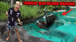 NEKAD!!! BOCIL MANCING IKAN PALING BESAR DI PALNG MARIANA PAKAI JARING!!!