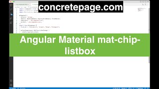 Angular Material mat-chip-listbox