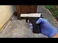 airsoft sai emg blu compact silver gbb pistol