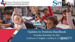 Updates to Dyslexia Handbook