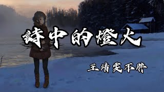 王靖雯不胖 - 詩中的燈火【你寫的那些詩句 點亮了燈火如炬】動態歌詞 / pinyin Lyrics