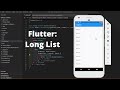 Flutter Long List: ListView Tutorial