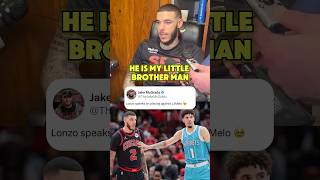 Lonzo Ball gets EMOTIONAL Talking About Playing Against LaMelo 🥹 #shorts #lonzoball #lameloball