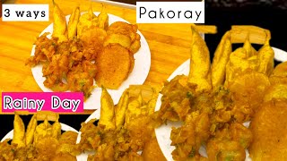 Pakoray 3 Ways Best for Iftari Idea for Ramadan Recipe in Urdu Hindi by The Cutting Board