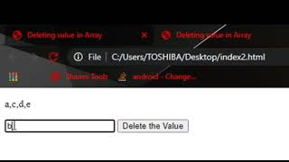 How to remove a Value or Item from Array in JavaScript