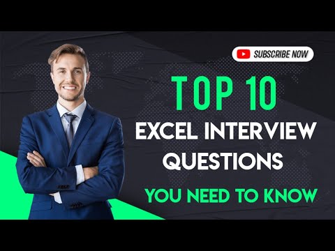 "Top 10 Excel Interview Questions You Need to Know"