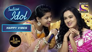 Poonam जी ने मिलाई अपनी आवाज़ Pawandeep के साथ | Indian Idol | Happy Vibes