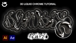 How to Create 3D CHROME Effect in Adobe Illustrator (& MAKE IT SPIN!) 💫