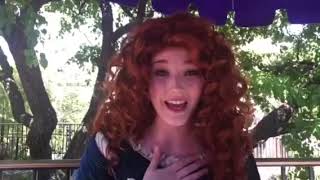 BRAVE MERIDA'S HILARIOUS IMPRESSION OF HER DAD @Disneyland CA!