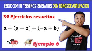 🔴 👉 Reducción De Términos Semejantes CON PARÉNTESIS EJERCICIOS RESUELTOS | 💥  [Para PRINCIPIANTES] ✅