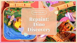 🎨CRAFTS🎨 Polly Pocket Repaint #2: Dino Discovery Hidden Hideouts