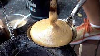 How to make puffed dalgona / honeycomb toffee  - Nostalgic street food in Taiwan