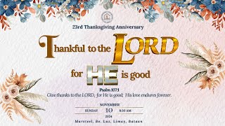 GCCC 23RD THANKSGIVING ANNIVERSARY