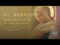 St. Bernard, Abbot & Doctor of the Church - 12:00pm Mass