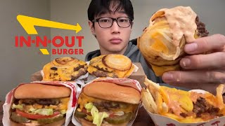 In-N-Out: Onion Wrapped Flying Dutchman + Animal Style Burgers & Fries | ASMR Mukbang